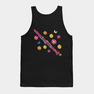 Mothers Day Clarinet Mom Female Clarinetist Woodwind Musician Tank Top